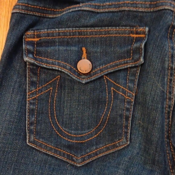 Womens size 27 True Religion mid flare jeans - Picture 7 of 9